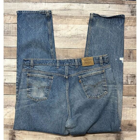 Vintage 80s/90s Levi’s 540 Leather Tab Made in USA Men’s W44 x L36 Cotton Jeans - Picture 1 of 10